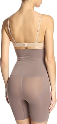 Yummie by Heather Thomson Women's Cleo High Waist Short Mink Body Shaper XS/S/SM - Picture 2 of 2