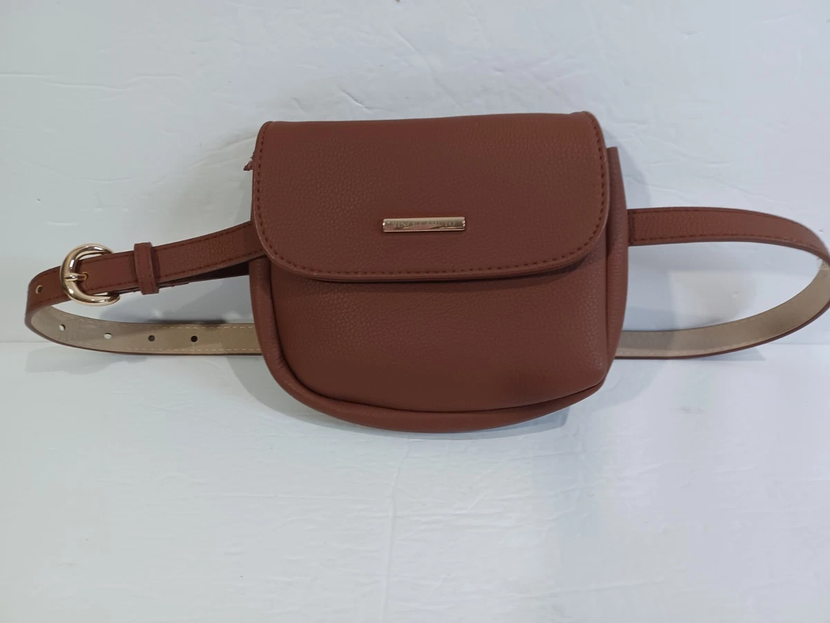 Vince Camuto Brown Tan Pebbled Leather Belt Bag XL Vince Camuto Brown Silver Croc Embossed Belt Bag/Fanny Pack  main image 4
