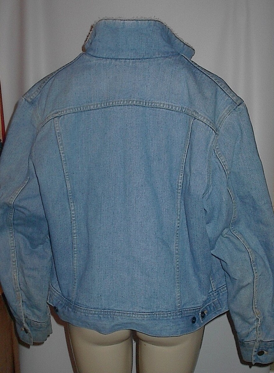 VTG 70s Lee Storm Rider Denim Jacket 44R Faux Fleece & Quilt VTG 70s Lee Storm Rider Denim Jacket 44R Faux Fleece & Quilt