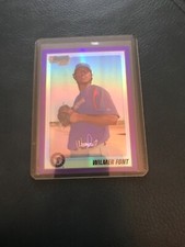 Wilmer Font Cincinnati 2010 Bowman Prospect Chrome Purple Refractor /999 BCP87
