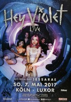 Hey Violet - Live, Frankfurt 2017 | Konzertplakat | Poster