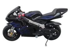 49cc Mini Pocket Motorcycle Motorbike BLUE Moto Racer - 2 Stroke Petrol Off Road