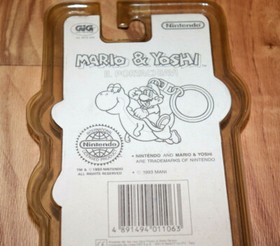 Nintendo SNES NES Super Mario World Mario & Yoshi 1993 figura rara llavero