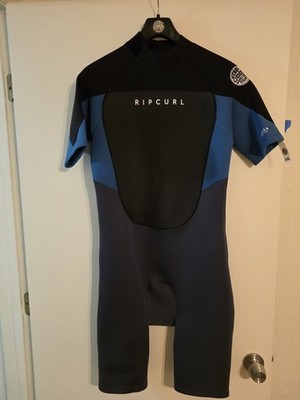 Rip Curl Wetsuit. XXL.  Omega. 2mm. Shorty. Blue Panels. E-Stitch.  Brand New.