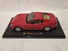 Hot Wheels 1:18 Ferrari 599 GTB Fiorano Elite Red Car & Luggage No Wipers AS IS