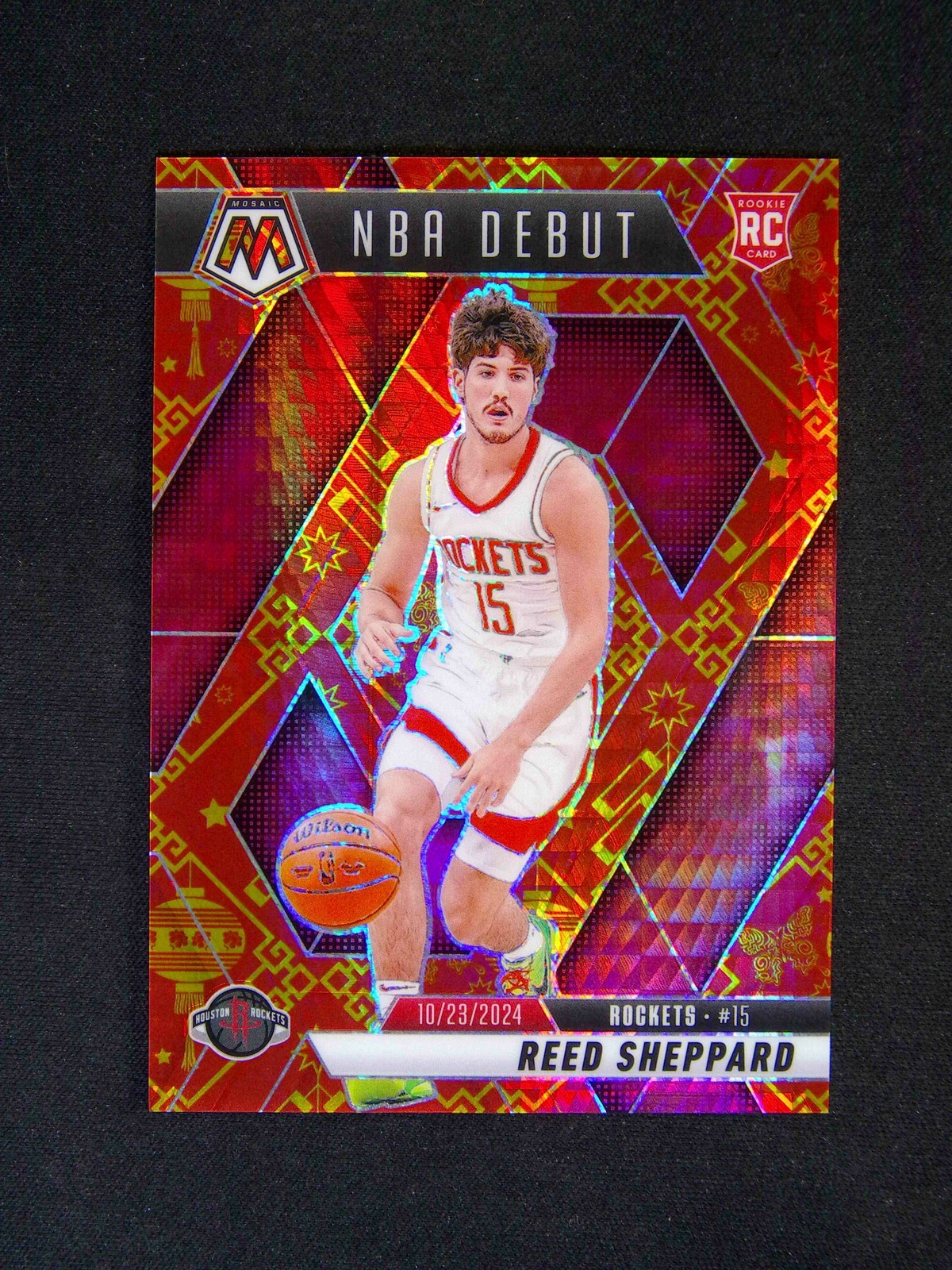 2024-25 Panini Mosaic Reed Sheppard #252 RC Rookie Debut Lucky Envelopes /8