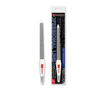 Germany 2-in-1 Nail File & Cuticle Trimmer | Stainless Steel Sapphire Fingern...