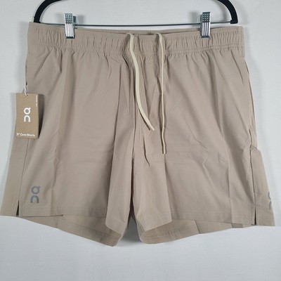 NWT On Running Men's 5'' Core Shorts Desert Lightweight Performance Athletic Sz L