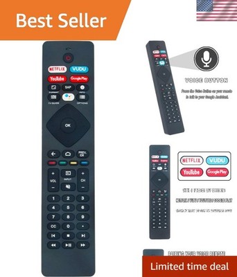 RF402A-V14 Voice Remote Control for Philips Android TV - Bluetooth & Ergonomic