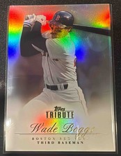 Wade Boggs Baseball Card 2012 Topps Tribute Refractor #56 Red Sox HOF