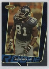 2005 Bowman's Best Rookie Blue /1399 Justin Tuck #98 0t2