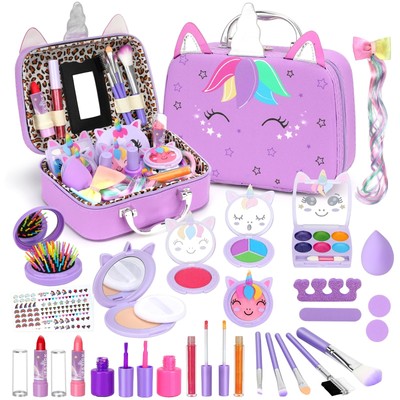 Heaning Kids Washable Makeup Girl Toys - Real Make up Set for Kid Children Pr...