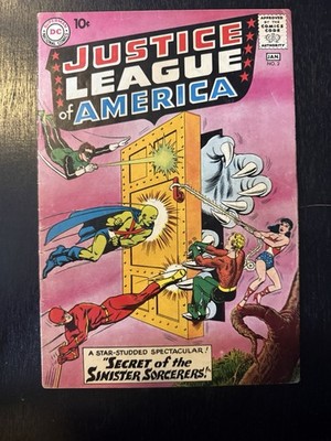 Justice League of America #2 DC 1960 Silver Age JLA Superman Batman