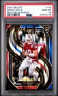 2024 Panini Select - Premier Level Drake Maye #113 Red & Blue Shock Prizm PSA 10