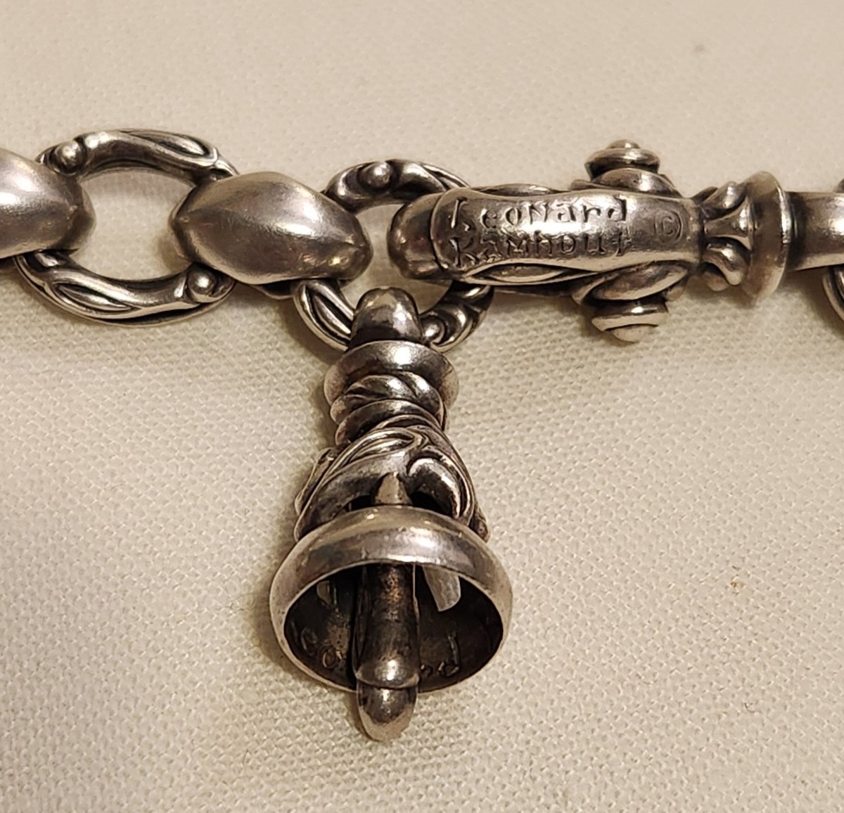 Lone Ones Sterling Leonard Kamhout Chain Link Necklace War Bird