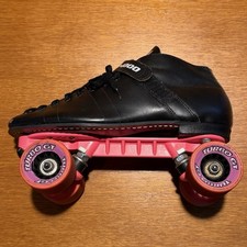 Riedell RS-1000 Roller Black Skates With Hot ...