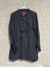 Vintage TRIPP NYC Trench Coat Women’s Size XL Black Punk Goth Y2K Rave Jacket