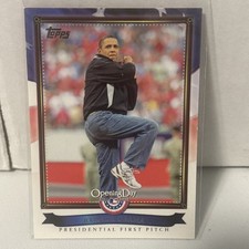 2011 Topps Opening Day Barack Obama Presidential First Pitch #PFP-1