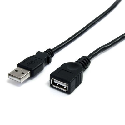 StarTech.com 10 ft Black USB 2.0 Extension Cable A to A - 10ft USB 2.0 Extension