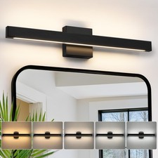 Modern Bathroom Vanity Light 24 Inch Black Bathroom Lighting Fixtures Over Mi...