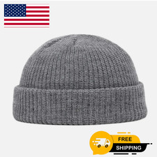 Winter Warm Knit Beanie Hat Unisex Men Women Skull Cap Hip Hop Stretch Wool Soft