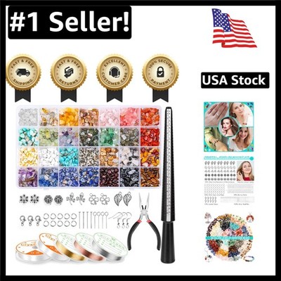 28 Vibrant Colors in 1660Pcs Jewelry Making Kit for Personalized Creations