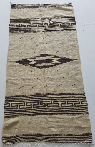 Vintage Handmade Traditional Native American Kilim Floor Rug Carpet 183x94 cm