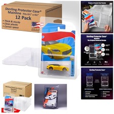 12 Pack Protector Cases for Hot Wheels Matchbox Dust Damage Free