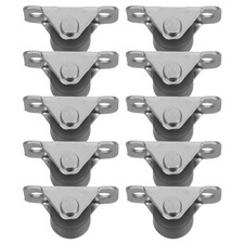 10Pcs Silent Rubber Caster Wheels Furniture Sliding Door Rollers for Home Use