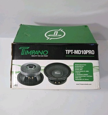 1x Timpano Audio TPT-MD10 PRO Audio Midrange Speaker 10 Inch 8 Ohm 1000 Watts