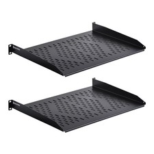 1U Cantilever Universal Rack Shelf - 14in Deep   Rackmount Shelf for 19    AV/...