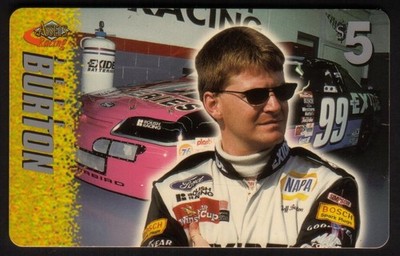 $5. Jeff Burton (Card #2 of 15) Assets Racing 1996 Phone Card