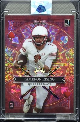 Cameron Rising 2023 Wild Card 5 Draw Red Kaleidoscope Scope JB&H 1/2 Utah Utes