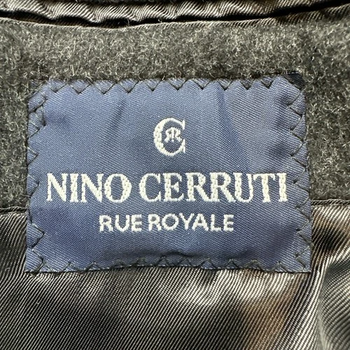 Nino Cerruti Rue Royale Wool Cashmere Blend Overcoat 42R Charcoal Gray 3 Button image 3