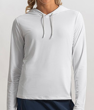 NEW Ladies FootJoy WOMENS TEMPOSERIES HOODIE GOLF JACKET, WHITE, SMALL