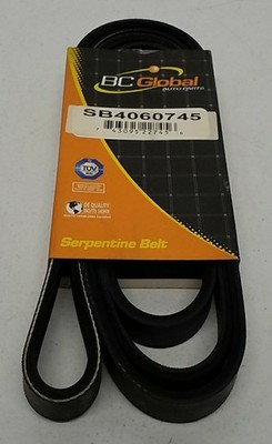 BC Global SB4060745 Serpentine Belt   6-Rib Premium Drive Belt, Heavy-Duty