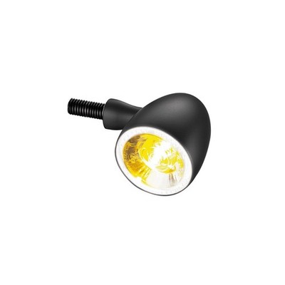 Kellermann Bullet 1000 PL Motorrad 2 in 1 weißer Lichtblinker vorne - Schwarz
