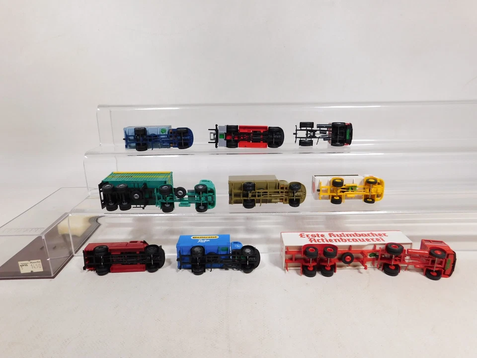 9X Brekina H0 1:87 Modello MB Pompiere Schenker Kühne Continental Ecc #DX478-1 - Immagine 3 di 4