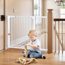 30" Tall Baby Gate for Stairs Doorways, Fits Openings 29.5" to 43.3" Wide, Auto