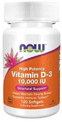 NOW Foods Vitamin D-3 10,000 IU 120 Softgels