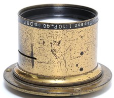 Zeiss Jena Apochromat Tessar 10/46 cm Brass Lens c.1910