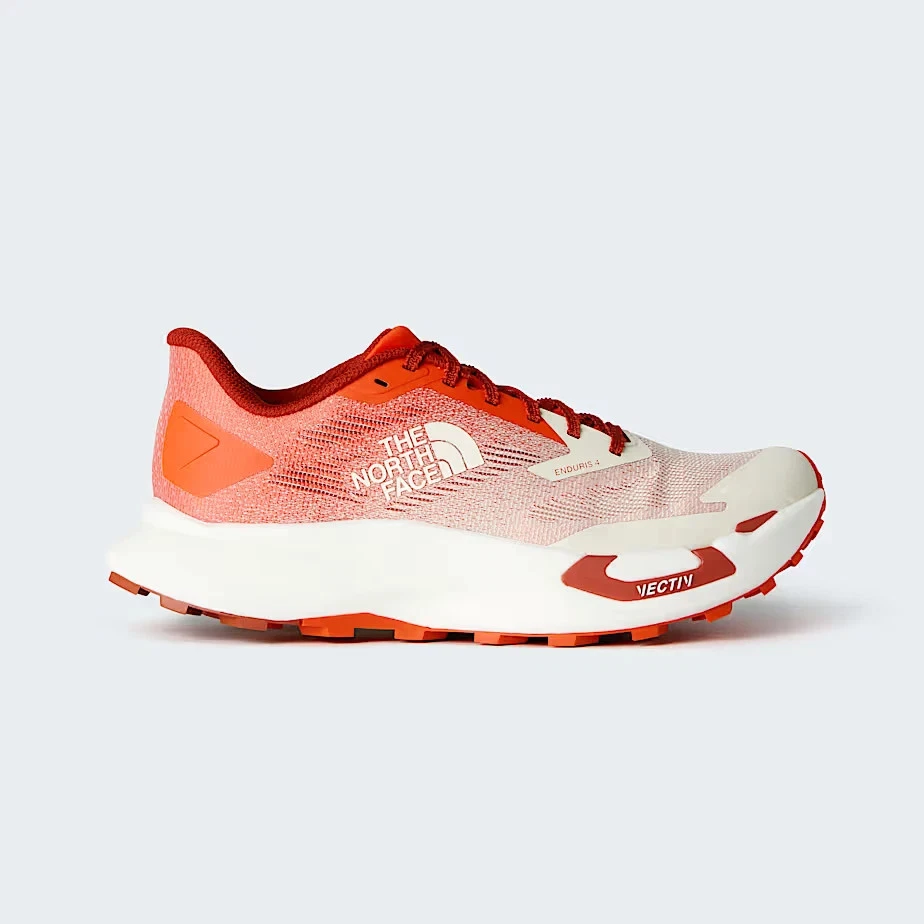 The North Face Men's VECTIV Enduris 4 Trail Cushioned Running Shoes Red