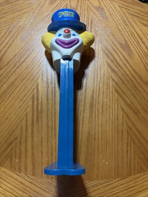 Vintage Giant PEZ Peter the Clown Candy Dispenser 12.5  Blue Base
