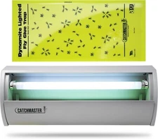 Catchmaster Pro Series Flying Insect Light Trap, Electric UV Light Fly Trap, Sil