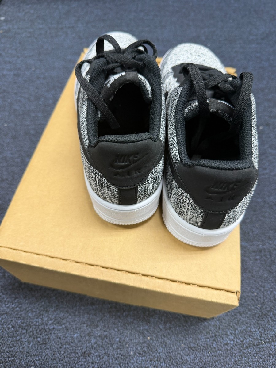 Nike Air Force 1 Flyknit 2.0 Shoes Black Pure Platinum  display picture 1