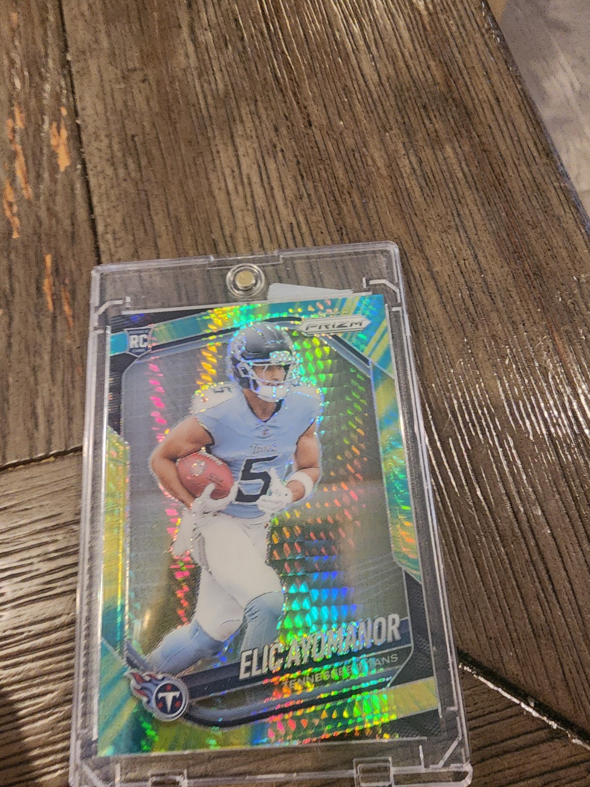 2025 Panini Prizm - Rookies Elic Ayomanor #321 Hyper Prizm /200 (RC)