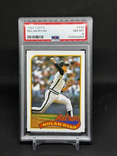 1989 Topps - Nolan Ryan #530 - PSA 8 - Fresh Slab