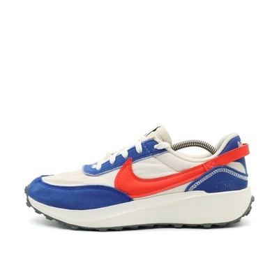 Nike Damen Waffle Debut SE Laufschuhe Weiß/Blau/Rot Innensohle Sneaker EU 40.5