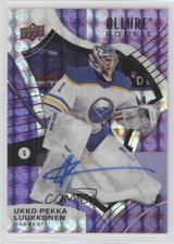 2021-22 Allure Rookies Purple Diamond 6/10 Ukko-Pekka Luukkonen #122 Auto 17s7