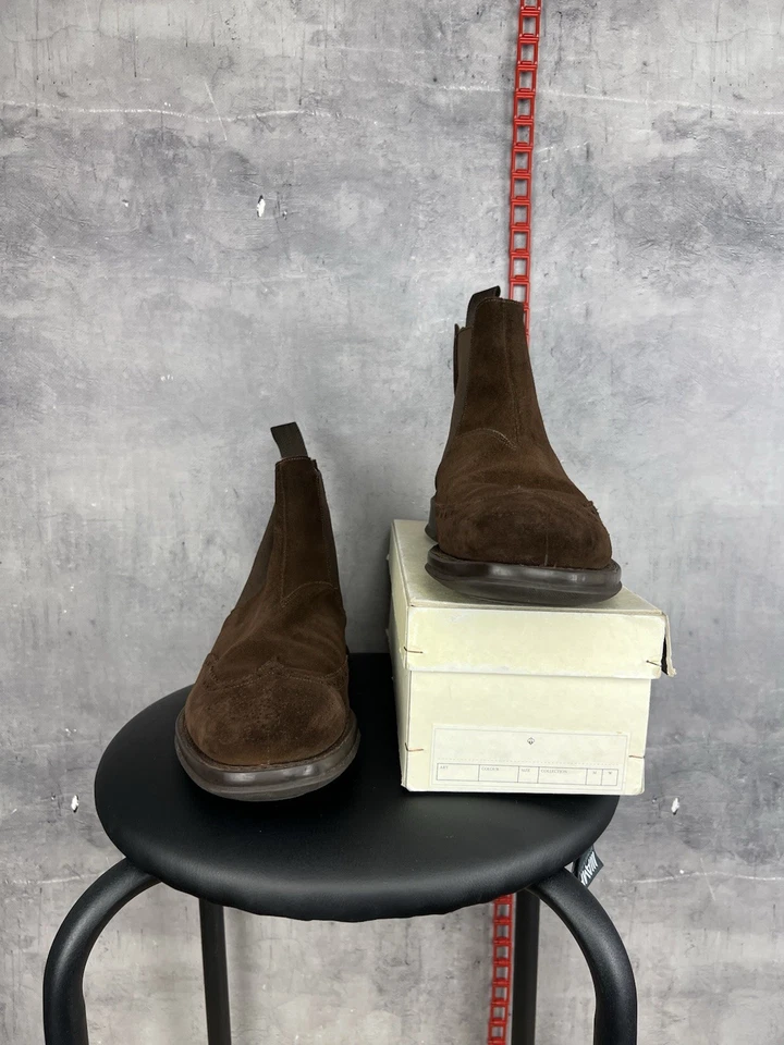 Church's Marrón Gamuza Chelsea Botas Zapatos UK 9 F US 10 EU 43 Foto 3 de 4